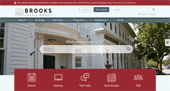 Desktop Screenshot of brooksfreelibrary.org